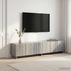 TV állvány 180 x 34,5 x 40 cm Szürke Sonoma Szerelt Fa