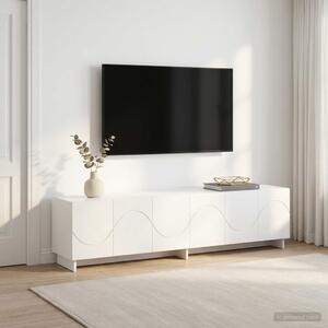 TV állvány 180 x 34,5 x 40 cm Fehér Szerelt Fa