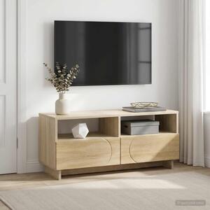 TV állvány 90 x 34.5 x 40 cm Sonoma Tölgy Szerelt Fa