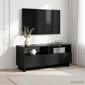 TV állvány 90 x 34.5 x 40 cm Fekete Szerelt Fa