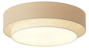 Modern mennyezeti lámpa bézs 50cm 3-lámpás - Drum Duo