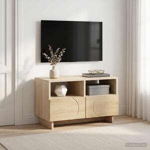 TV állvány 60 x 34,5 x 40 cm Sonoma Tölgy Szerelt Fa
