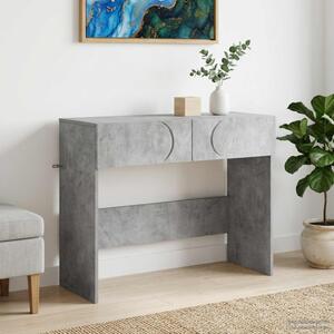 Konzolasztal Betonszürke 96,5 x 38 x 75 cm szerelt fa