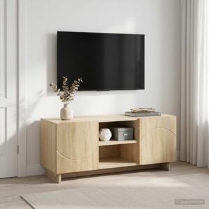 TV állvány 90 x 34.5 x 40 cm Sonoma Tölgy Szerelt Fa
