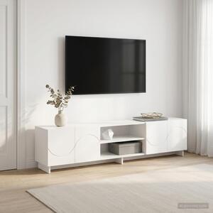 TV állvány 180 x 34,5 x 40 cm Fehér Szerelt Fa