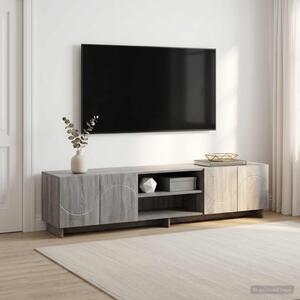 TV állvány 180 x 34,5 x 40 cm Szürke Sonoma Szerelt Fa