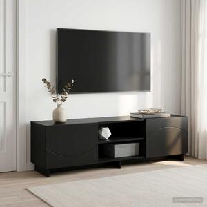 TV állvány 140 x 34.5 x 40 cm Fekete Szerelt Fa