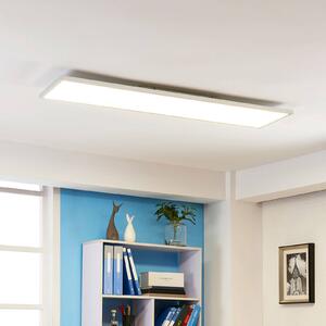 Arcchio LED panel Arthur, 120 x 30 cm, ezüst, 4000 K, Fehér / opál, Nappali / Étkező, Műanyag, Modern