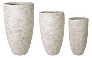 Ontario Vase Giant kompozit növénytartó homokszín 34x66-56x100cm S3