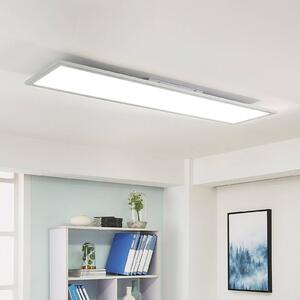 Arcchio LED panel Lysander, 32W, CCT, 119cm, ezüst, dimmelhető, Alu / szürke / cink, Dolgozószoba / Iroda, Alumínium