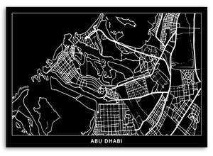 Gario Vászonkép Abu Dhabi városterv Méret: 60 x 40 cm