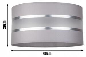Glimex Abazur állólámpa szürke ezüst 1xE27 (GA0012)