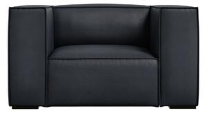 Sötétkék bőr fotel Madame – Windsor & Co Sofas