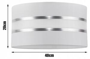 Glimex Abazur állólámpa fehér ezüst 1xE27 (GA0011)
