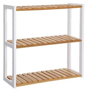 Fürdőszobai polc, Songmics, fehér, 60x15x55 cm