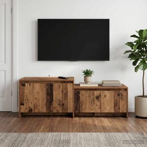 TV szekrény 147 x 35 x 50 cm Antik Fa Szerelt Fa