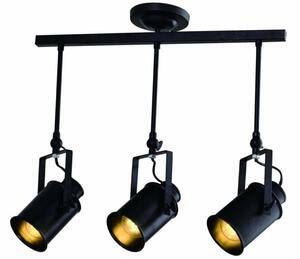 Lámpa Mennyezeti lámpatest DEMIR 3,4014, AC220-240V, 50/60Hz, 3*E27, IP20, hármas, fekete