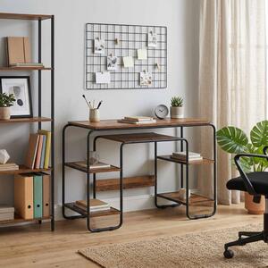 Tárolóval rendelkező íróasztal Antik Fa 113.5 x 52 x 75.5 cm