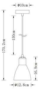 Lámpa Mennyezeti lámpatest Etore L, 2089, AC220-240V, 50/60Hz, 1*E27, max.25W, IP20, egyes, krém