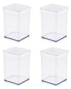 ROTHO LOFT MŰANYAG KONYHAI TÁROLÓDOBOZ FEHÉR - 4x1 L (10 x 10)