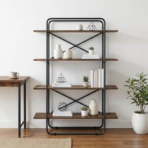 Könyvespolc 4 szintes 100 x 35 x 140 cm PB Füstös Tölgy