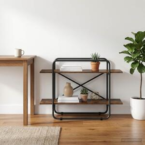 Könyvespolc 2 szintes 100 x 35 x 70 cm PB Füstös Tölgy