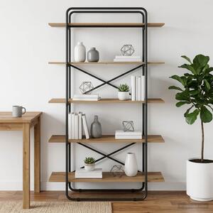 Könyvespolc 5 szintes 100 x 35 x 175,5 cm PB Kézműves Tölgy