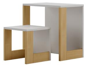 Gyerek íróasztal és szék szett 50x34 cm Cube - Pinio