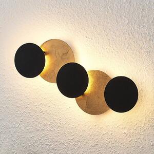 Lindby LED fali lámpa Grazyna, 52 cm, 5 lámpás, állítható, Fekete, Nappali / Étkező, fém, Modern