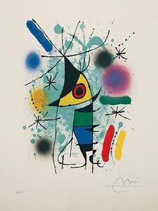 Művészeti nyomat The Singing Fish, Joan Miró