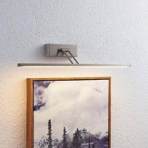Lucande Thibaud LED kép világítás, nikkel, 51,4 cm, Alu / szürke / cink, Nappali / Étkező, fém, Modern