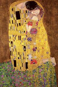 Plakát Gustav Klimt - Kiss, (61 x 91.5 cm)