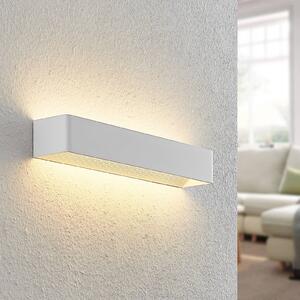 Arcchio LED fali lámpa Karam, 53 cm, fehér, fém, fel/le, dimmelhető, Fehér / opál, Nappali / Étkező, Alumínium, Modern