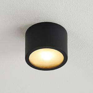 Arcchio Nieva downlight, G9, fekete, kerek, Ø 10cm, fém, dimmelhető, Fekete, Folyosó, Alumínium, Modern