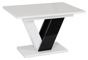 JAKS Clark étkezőasztal 120 cm fekete fehér gloss glamour