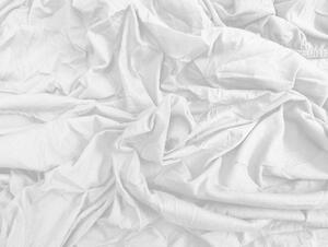 EMOJI szürke mikroszálas ágynemű + JERSEY fehér lepedő 90x200 cm