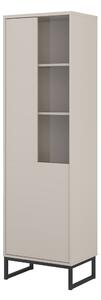 Könyvespolc Camtolo 104, Ajtókkal, Zárt, Laminált forgácslap, 181x53x37cm, Kasmír