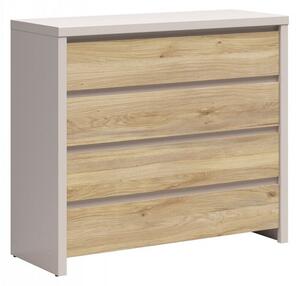 Komód Nolroma 105, Laminált forgácslap, 92x105x41cm, Kasmír, Tölgy