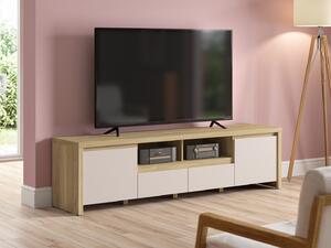 TV-állvány Nolroma 143, Laminált forgácslap, 49x182x40cm, Tölgy, Kasmír