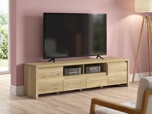 TV-állvány Nolroma 143, Laminált forgácslap, 49x182x40cm, Tölgy
