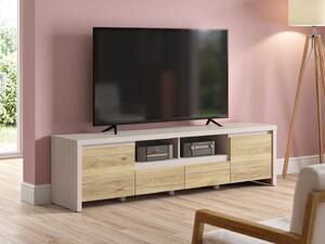 TV-állvány Nolroma 143, Laminált forgácslap, 49x182x40cm, Tölgy, Kasmír