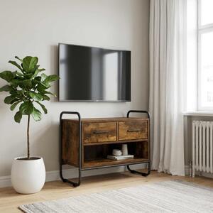 TV szekrény 60 x 30 x 50 cm Füstös Tölgy Szerelt Fa