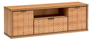 TV-állvány Lorsali 105, Laminált forgácslap, 53x159x41cm, Tölgy