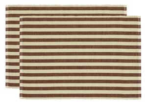 Jutakeverék tányéralátét szett 2 db-os 33x48 cm Statement Stripe – Södahl