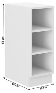 Alsó polcos szekrény Lesana 1 (fehér) 30 D OTW BB . 1063930