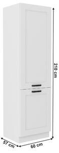 Szekrény a beépített hűtőhöz Lesana 1 (fehér) 60 LO-210 2F . 1063920