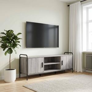 TV szekrény 133 x 33 x 50 cm Szürke Sonoma Szerelt Fa