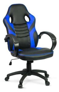 Gamer szék karfával #fekete-kék