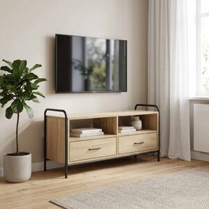 TV szekrény 67,5 x 33 x 50 cm Sonoma Tölgy Szerelt Fa