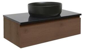 Fürdőszobaszekrény technistone SAT B-Way 99x30x45 cm matt dió BWAY100NUTTKFürdőszobaszekrény technistone SAT B-Way